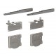 J6 FURNITURE FITTING SET FOR SLIDING DOOR CABINET SLIDING DOORS m.006 / 50kg
